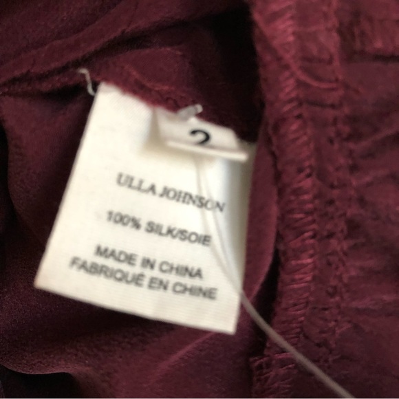 Ulla Johnson Blouse Silk Ruffle Pintuck Nadja US 2 NWT - Picture 11 of 11
